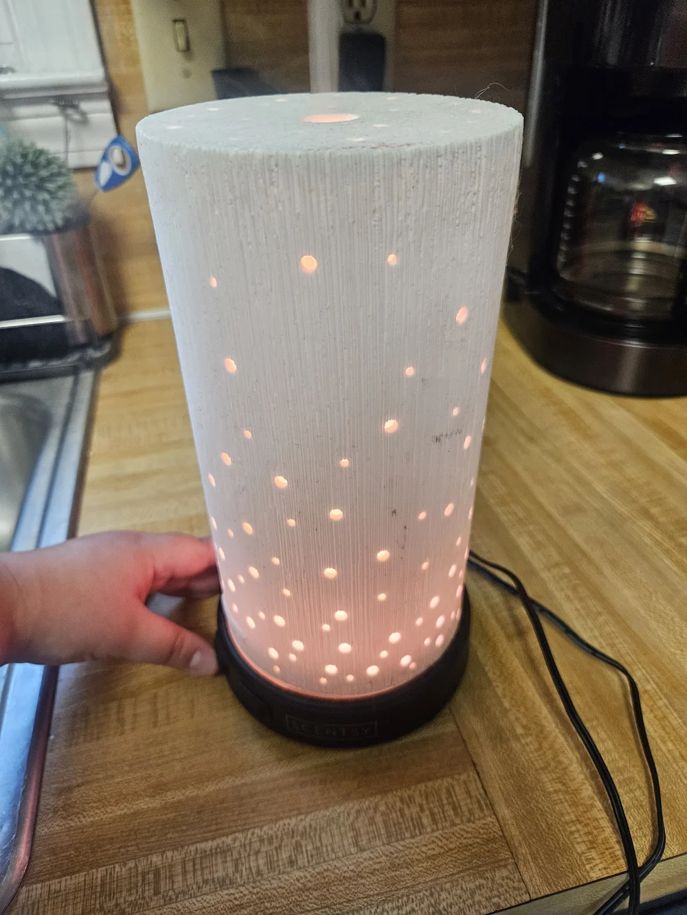 Scentsy White Ceramic Plug-In Diffuser  White